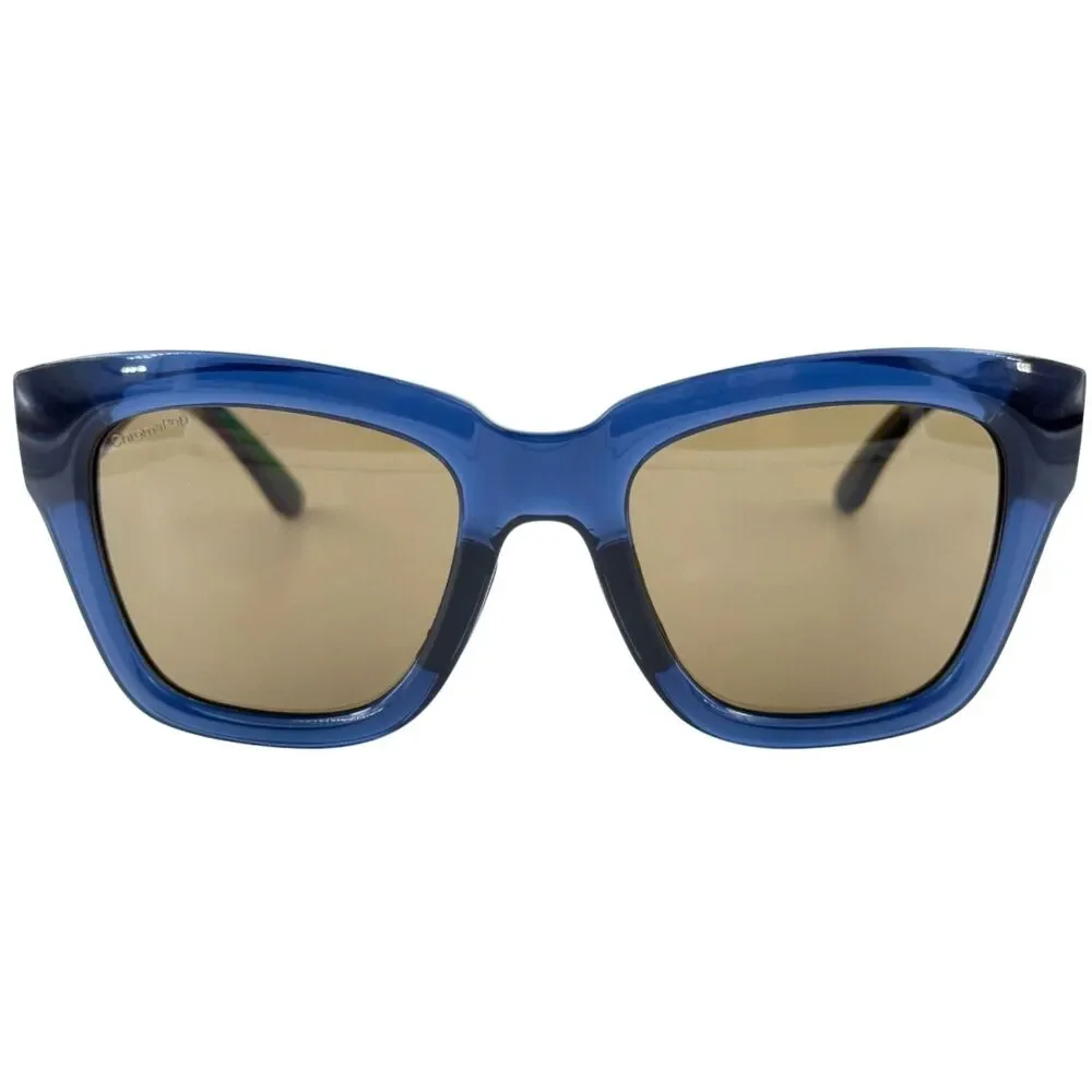 Smith Optics Sway Womens Plastic Polarz Sunglass QM4 French Navy 52-20 ChromaPop